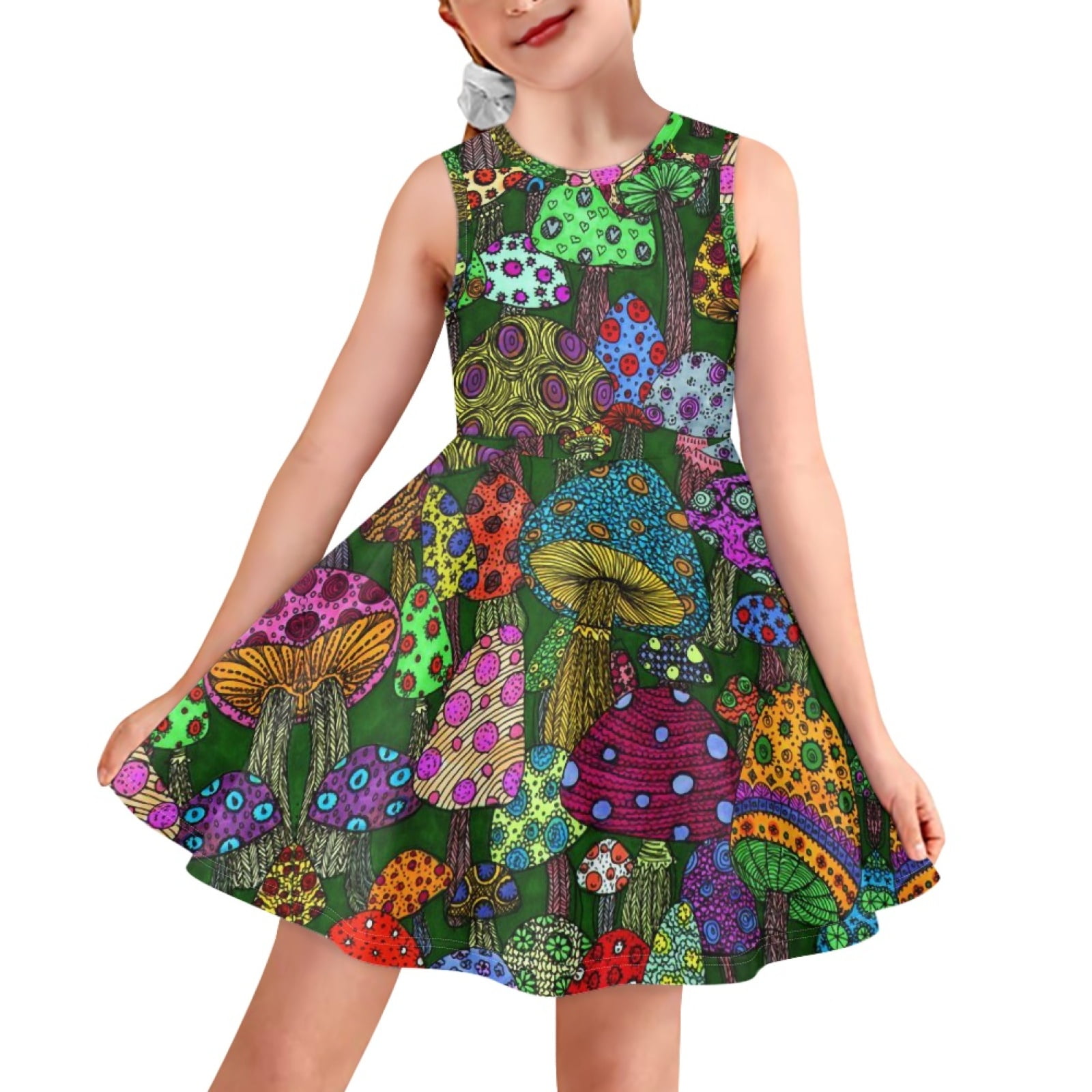 Pzuqiu Sunflower Twirly Midi Dress for Teen Girls 13-14 Years,A-Line Skater  Tank Dress Casual Party Games One-Piece Playwear - Walmart.com